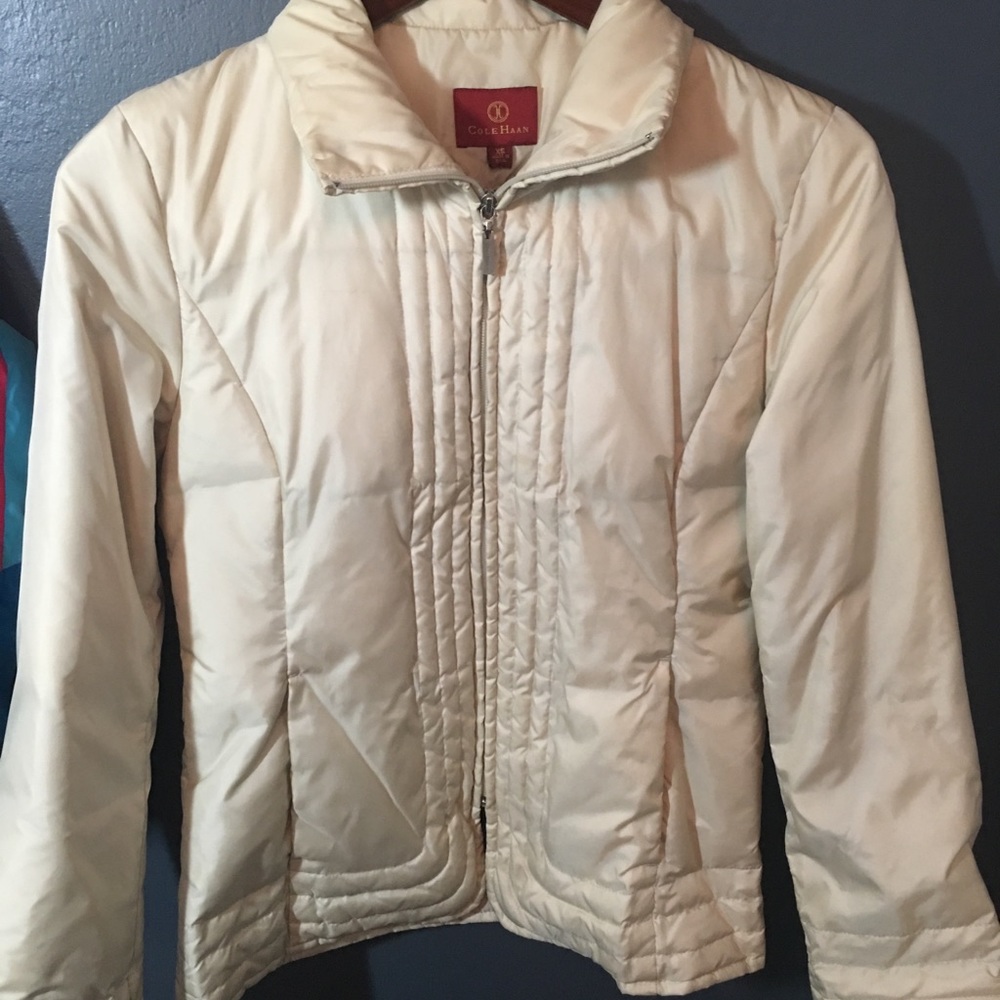 Coke Haan winter cream jacket